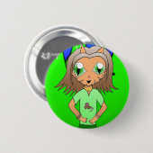 Badge Rond 5 Cm CatGirl (Devant & derrière)