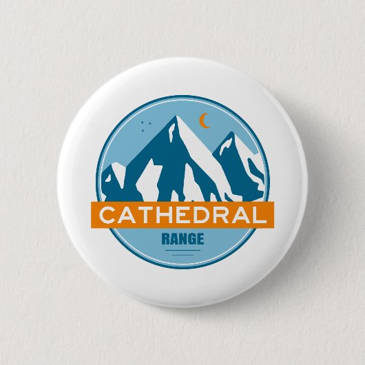 Badge Rond 5 Cm Cathedral Range California (Devant)