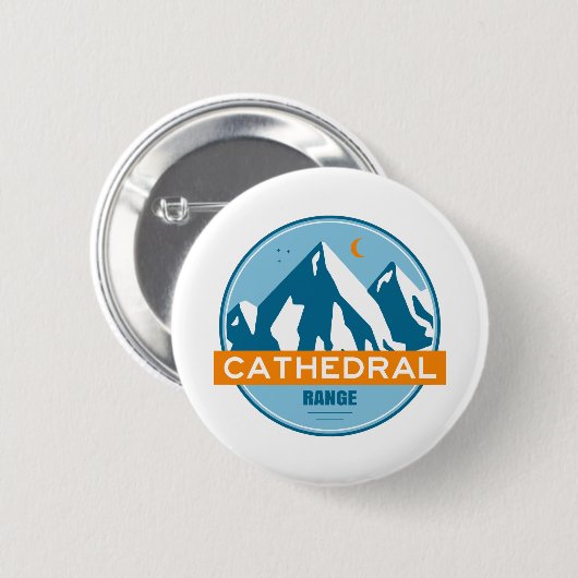 Badge Rond 5 Cm Cathedral Range California (Devant & derrière)