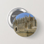Badge Rond 5 Cm Cathédrale de Palma (Devant & derrière)