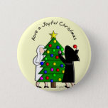 Badge Rond 5 Cm Catholic Nun Art Christmas Cards & Gifts<br><div class="desc">Catholic Nun Art Christmas cards,  tote bags,  keychains and buttons for all ages.  Created by nurse artist and signed.</div>