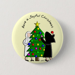 Badge Rond 5 Cm Catholic Nun Art Christmas Cards & Gifts
