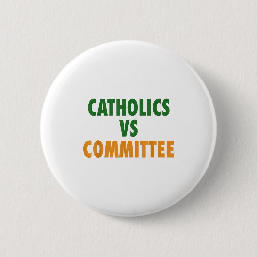 Badge Rond 5 Cm Catholiques contre comités (Devant)