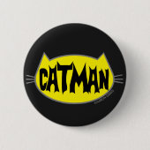 Badge Rond 5 Cm CATMAN Cat Lover Button (Devant)