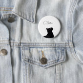 Badge Rond 5 Cm Catpin (En situation)
