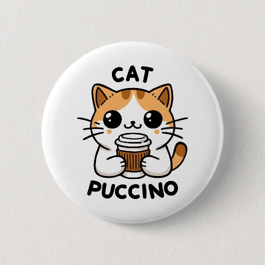 Badge Rond 5 Cm Catpuccino 2 (Devant)