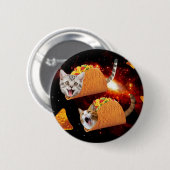 Badge Rond 5 Cm Cats inside space tacos (Devant & derrière)