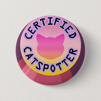 Badge Rond 5 Cm Catspotter certifié