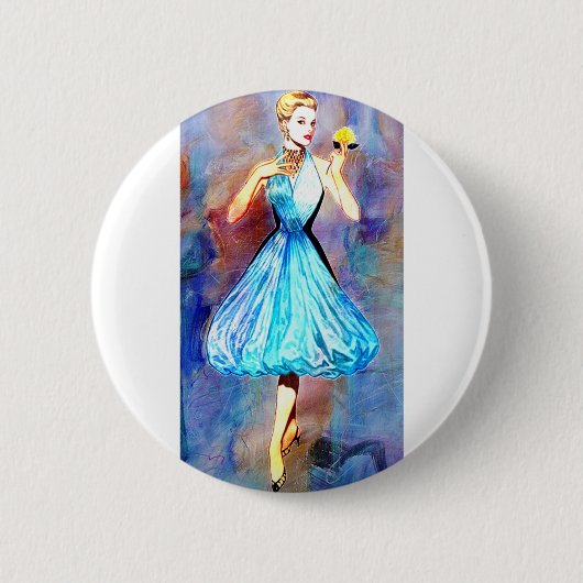 BADGE ROND 5 CM CATWALK CIRCA 1950 (Devant)