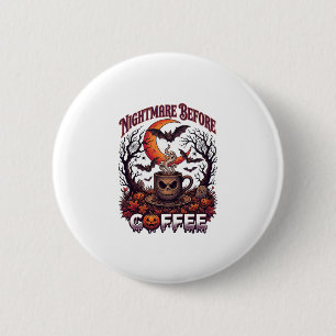Badge Rond 5 Cm Cauchemar avant la tasse de crâne de Halloween de