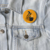 Badge Rond 5 Cm Cauldron de sorcière Scooby-Doo (En situation)