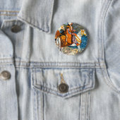 Badge Rond 5 Cm Cavalier arabe (En situation)
