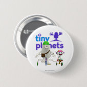 Badge Rond 5 Cm Cavalier facile de planètes minuscules (Devant & derrière)