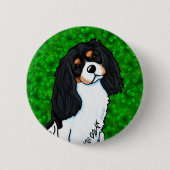 Badge Rond 5 Cm Cavalier King Charles Spaniel (Devant)