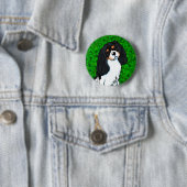Badge Rond 5 Cm Cavalier King Charles Spaniel (En situation)