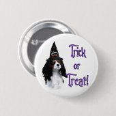 Badge Rond 5 Cm Cavalier King Charles Spaniel Trick (Devant & derrière)