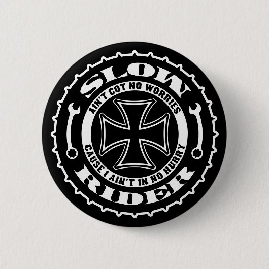 Badge Rond 5 Cm Cavalier lent (Devant)