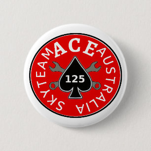 Badge Rond 5 Cm Cavaliers Australie du CÆ de Skyteam