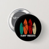 Badge Rond 5 Cm Cavaliers des vagues (Devant & derrière)