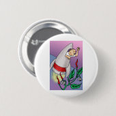 Badge Rond 5 Cm Cayenne Flower Essence (Devant & derrière)