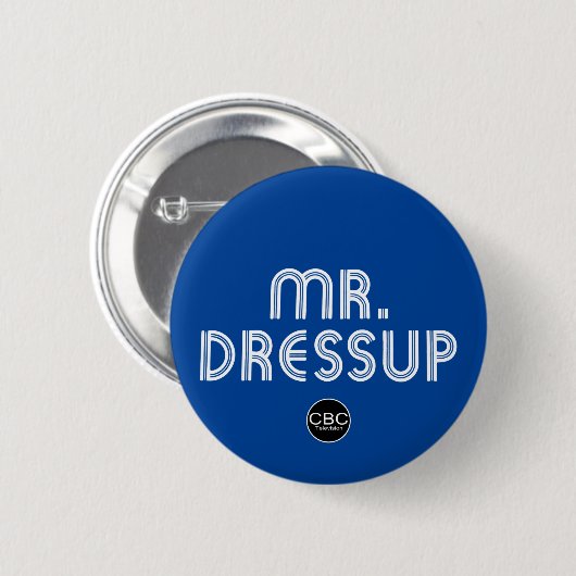 Badge Rond 5 Cm CBC M. Dressup Titre Graphique (Devant & derrière)
