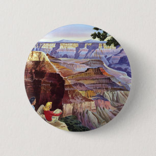 Badge Rond 5 Cm Ce canyon grand de visite d'été