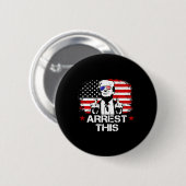 Badge Rond 5 Cm Ce drapeau américain pro Trump Fingers de Trump (s (Devant & derrière)