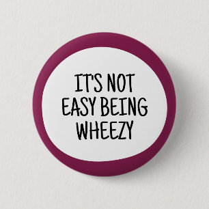 Badge Rond 5 Cm Ce n'est pas facile d'être essoufflé