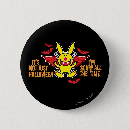 Badge Rond 5 Cm Ce n'est pas simplement Halloween (Devant)