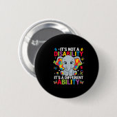 Badge Rond 5 Cm Ce n'est pas un handicap C'est une capacité différ (Devant & derrière)