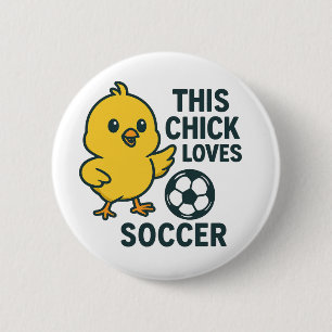 Badge Rond 5 Cm Ce Petit Aime Le Football