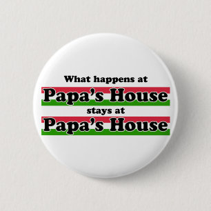 Badge Rond 5 Cm Ce qui se produit à la Chambre de papas