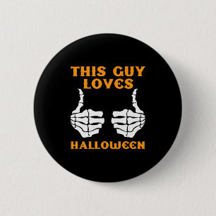 Badge Rond 5 Cm Ce Type Aime Halloween