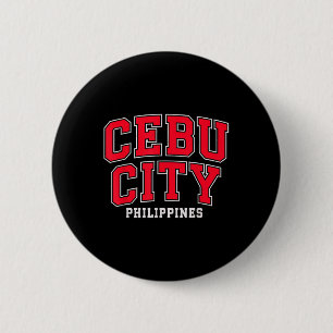 Badge Rond 5 Cm Cebu City Ph Pinoy Philippines Filipino Hommes fem