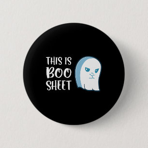 Badge Rond 5 Cm Ceci Est De La Feuille De Boo Fun Halloween Disant