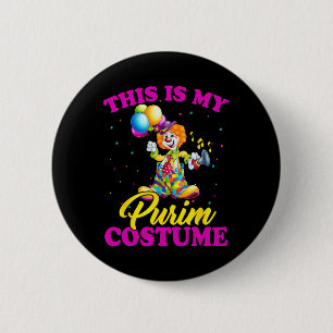 Badge Rond 5 Cm Ceci Est Mon Costume Purim Juif Purim Don 1