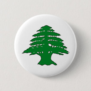Badge Rond 5 Cm Cèdre libanais
