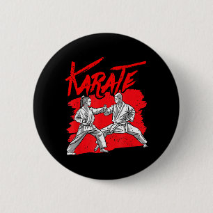 Badge Rond 5 Cm Ceinture de karaté Entraîneur de combattant d'arts