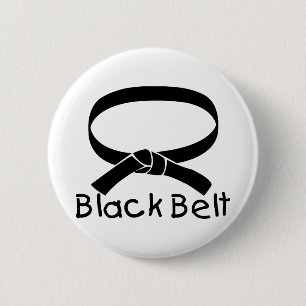 Badge Rond 5 Cm Ceinture noire