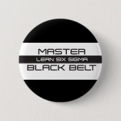 Badge Rond 5 Cm Ceinture noire maître (Devant)