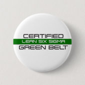 Badge Rond 5 Cm Ceinture verte Lean Six Sigma (Devant)
