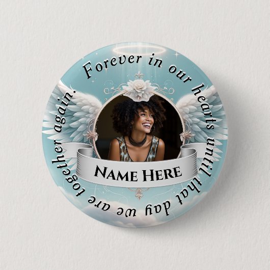 Badge Rond 5 Cm Célébration commémorative de la vie (Devant)