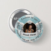 Badge Rond 5 Cm Célébration commémorative de la vie (Devant & derrière)