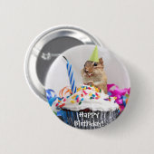 Badge Rond 5 Cm célébration d'anniversaire de tamia (Devant & derrière)