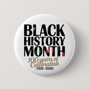 Badge Rond 5 Cm célébration du 100e anniversaire du mois de l'hist