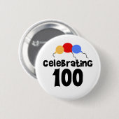 Badge Rond 5 Cm Célébration du 100th anniversaire 100 (Devant & derrière)