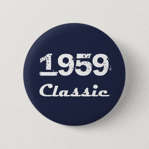 Badge Rond 5 Cm Célébration du 60e anniversaire de 1959