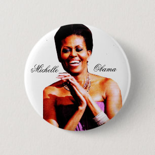 Badge Rond 5 Cm CÉLÉBRATION du bouton de MICHELLE OBAMA
