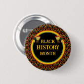 Badge Rond 5 Cm Célébration du Mois de l'histoire des Noirs Motif  (Devant & derrière)