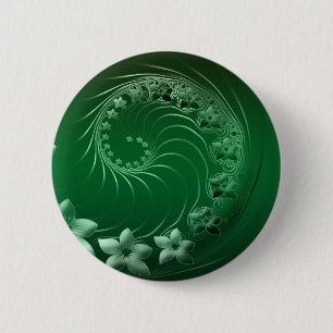 Badge Rond 5 Cm Célébration verte de destin de partie de conceptio